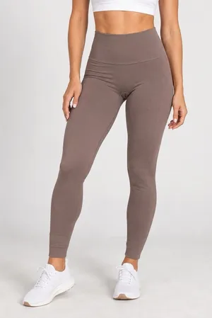 Set Active Sculptflex Seamless Leggings Mauve Size Medium EUC thumbnail 1