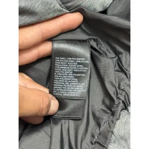 THE NORTH FACE Women's 550 Goose Down Hooded Zip Quilt Puffer Gray Coat Size S thumbnail 9