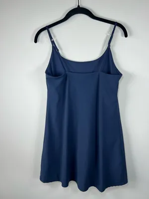 Abercrombie & Fitch Traveler Mini Dress Navy Lined Stretchy Golf Pickleball Sz M thumbnail 7