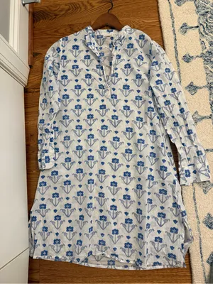 Livro Blockprint Tunic Size XS STAIN White thumbnail 6