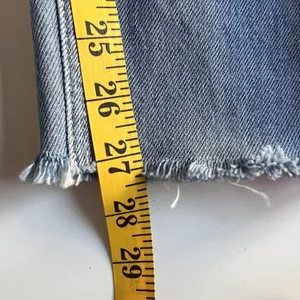 Kancan Jeans Womens 5/26 Light Wash Mid Rise Distressed Destroyed Tapered Denim thumbnail 12