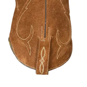 Stetson Tan Brown Suede Leather Boots 7 Western Classic Snip Toe Handmade Mexico thumbnail 8