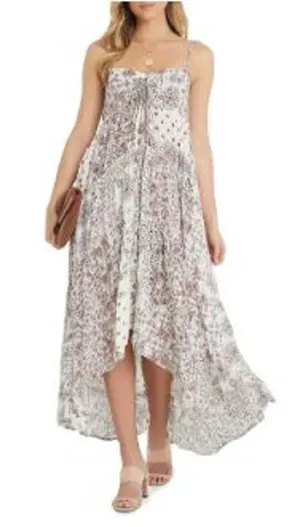 VICI Patchwork Print Boho Sundress In Coral Multi Size XS NWT thumbnail 1