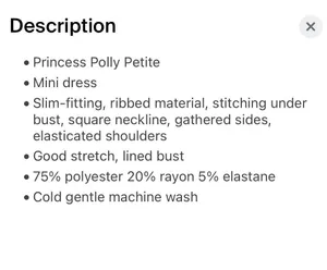 Princess Polly Blue Mini Dress thumbnail 6