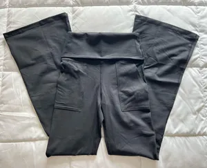 Aerie High Wasted Foldover Flare Legging thumbnail 1