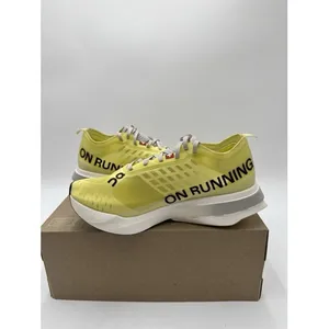 On Running Cloudboom Strike Limelight Wolf Women's Running Shoes Size 8 thumbnail 5