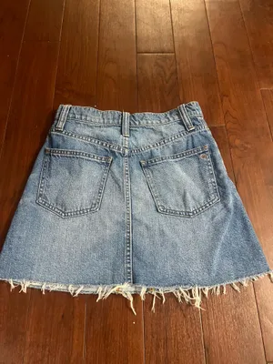 Madewell Blue Denim Skirt thumbnail 2