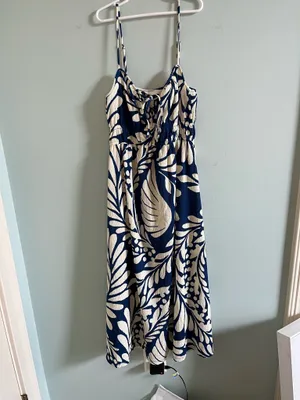 H&M Blue Midi Sundress thumbnail 2
