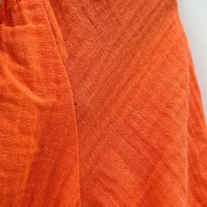 NWT J. Crew Orange Gauze Smocked Waist Midi Maxi Balloon Sleeve‎ Cotton Dress XS thumbnail 7