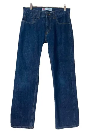 Levi’s Jeans 505 Regular Mid Rise Dark Wash Unisex Women’s Men's Size 28 X 28 thumbnail 1