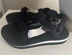 Teva Gray Strappy Sandals thumbnail 1