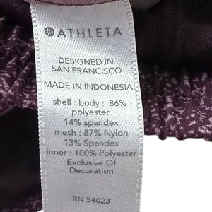 Athleta Purple Athletic Breathable Racer Run Shorts Women Size Small | 57-56 thumbnail 5