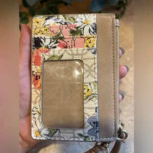 Unbranded made in Cambodia ID, card and cash keychain holder faux leather NWOT thumbnail 7