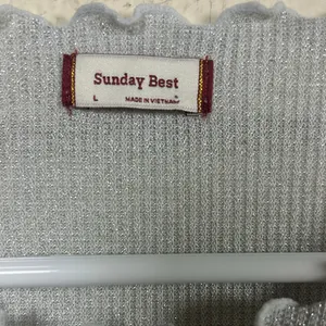 Aritzia Sunday Best Blue Sparkle Top size L thumbnail 3