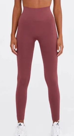 Set Active | SCULPTFLEX Burgundy Maroon High Waisted Seamless Leggings, S thumbnail 1