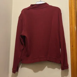 Longaberger Homestead Size Large Red Fleece Quarterzip thumbnail 5