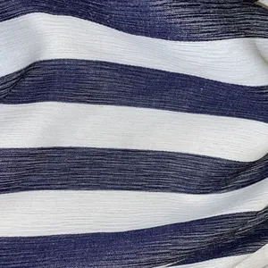 Entro Blue Mini Dress Women's Size L One Shoulder Ruffled Striped NEW thumbnail 9