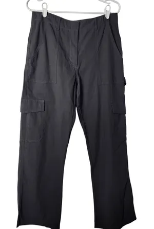 White Fox Gray Relaxed Straight Leg Relaxed Cargo Trouser Pants Size Medium thumbnail 1