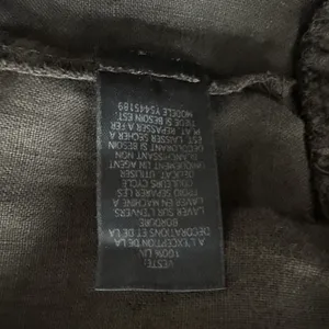 VTG Guess Jeans Women's 100% Linen‎ Pants Large Y2K Boho Wide Leg Smocked Waist thumbnail 11