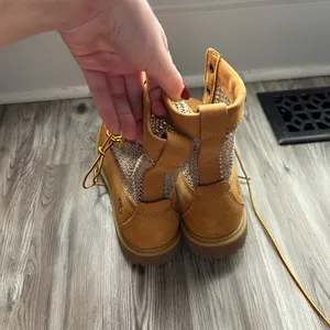 Timberland Women's Brown Mesh Combat Boots thumbnail 2
