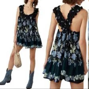 Intimately by Free People Bali Wild Daisy tiered slip dress XS thumbnail 3