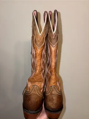 Ariat Quickdraw Western Boots Leather Pink Details Size 6.5 thumbnail 8