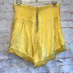 Roxy Endless beauty beach shorts yellow M pull on lightweight stretch thumbnail 6