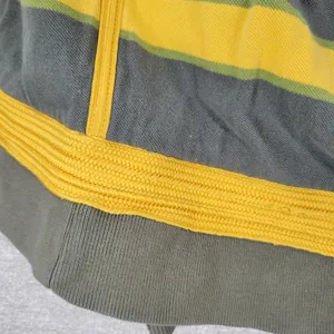 VTG Prvcy CA Full Zip Hoodie Jacket Womens‎ Large Green Yellow Distressed Thick thumbnail 11