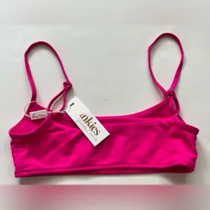 Frankie’s Bikinis Boots Ribbed Bralette Bikini top small NEW thumbnail 4