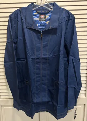 Dickies Essence Zip‎ Up Scrub Jacket NWT Womens Size XL Soft Cool Stretch thumbnail 1