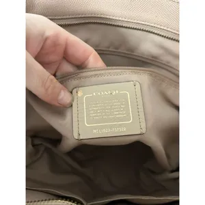 Coach tan toteNude Toned CITY Zip Crossgrain Leather Tote Purse Bag work purse thumbnail 3