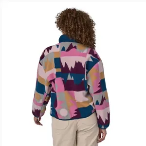 NWT Patagonia Women's Synchilla® Fleece Jacket Frontera marble pink thumbnail 4