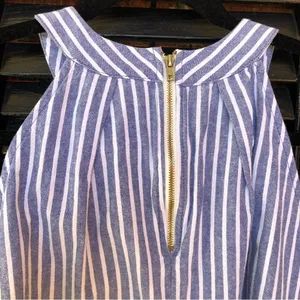 Altar'd State Striped Linen Top Blouse M thumbnail 4