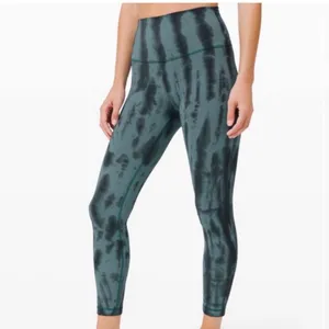 lululemon athletica Blue Tie-Dye Leggings thumbnail 4