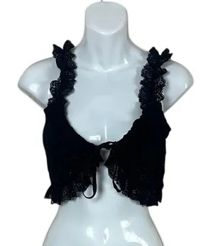 Sky to Moon Black Lace Tank size S thumbnail 1