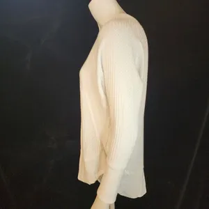 Lazy Sundays White Waffle Knit Long Sleeve Top (S) thumbnail 4