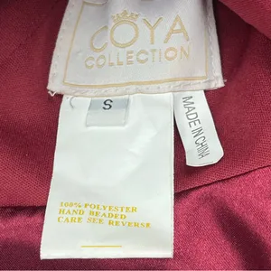 Coya Collection Burgundy Fairy Grunge Mini Dress Womens Size Small NEW‎ *FLAW thumbnail 2