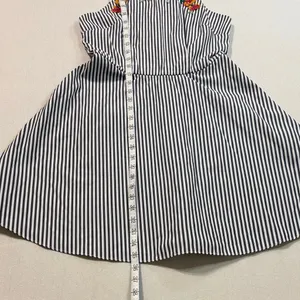 I.N. San Francisco Black and White Striped Dress with Floral Detail thumbnail 3