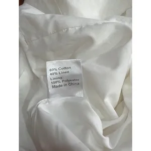 Princess Polly Mini Dress Womens White Cotton Linen Puff Sleeve Button Up Size 2 thumbnail 8