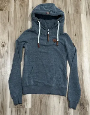 Wanakome Grey Pullover Quarter Zip Sweatshirt Women’s XS thumbnail 1