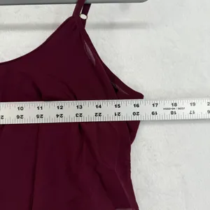 Show‎ Me Your Mumu Caitlin Ruffle Maxi Dress XS Burgundy Merlot Sleeveless thumbnail 2