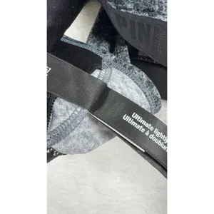 PINK Victoria's Secret Sport Ultimate Lightly Lined Gray Heather Bra‎ Large L G thumbnail 4