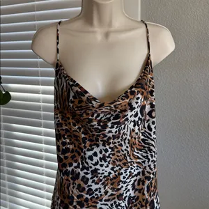 Naked Wardrobe‎ Leopard Print Dress Size Large thumbnail 2
