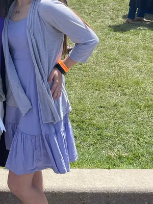 Old Navy Purple Spaghetti-Strap Ruffle-Hem Dress thumbnail 6