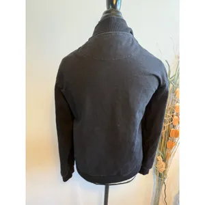Fendi Bag Bugs Monster Eyes‎ Black Cotton Cashmere Silk Zip Bomber Jacket L flaw thumbnail 3