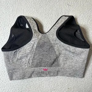 SHEFIT Perfect Lounge Bra Womens‎ XS Gray Low Imapct Everyday Comfortable NEW thumbnail 2
