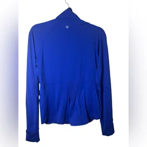 Athleta Women’s Momentum Half Zip Pullover Size‎ Small Blue Running Thumbholes thumbnail 7