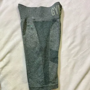 Gymshark Seamless High-Waist Bike Shorts in Teal Green thumbnail 5