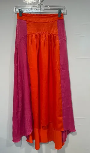 Petal & Pup Two-Tone Pink and Orange High-Low Skirt taylor swift inspired thumbnail 1