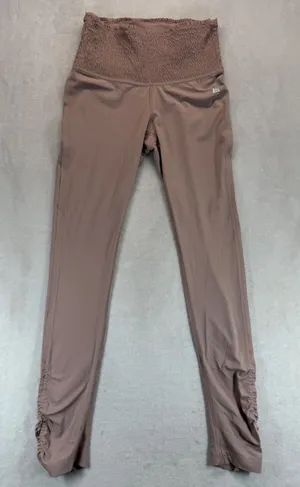 FP Movement High Waisted Leggings Smocked Waist Ruched Ankle XS‎ READ thumbnail 1